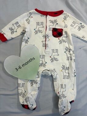 Indigo - Reindeer Print Kids One Piece Sleeper/Footie